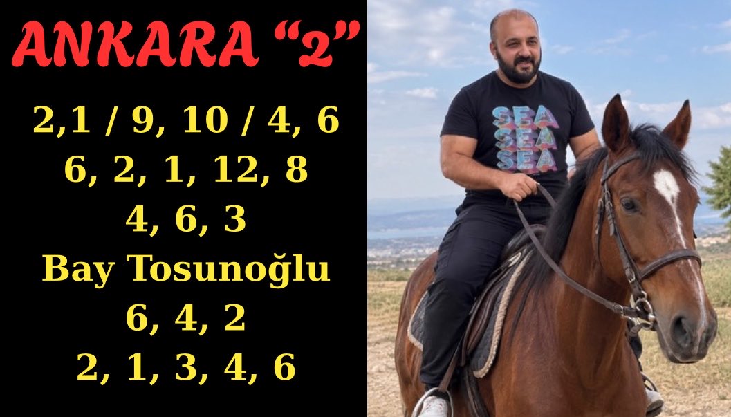 Sinan_Karra's tweet photo. Ankara ikinci 6’lı oyunum 🍀👇
🏇🥇
Bay Tosunoğlu, söz sahibi olması gereken bir gruba düşmüş. Yarışı iki yönlü koşan bir safkan. Gidişata göre hamlesini yapacaktır. Ön taraflarda da izleyebiliriz bu koşuda kendisini. Ben idman pistinde ki görüntüsüyle doğru orantılı olarak kazanmaya yakın görüyorum.

Şu isimleri ihmal etmeyin👇
Binbir Fatih ⚠️
Consultant - Dragon Is Father
Ağılmuş Aslanı
