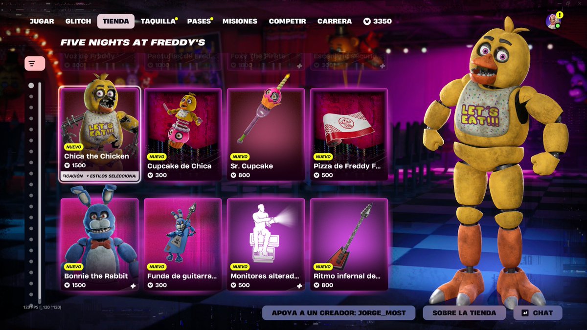 Jorge_Most's tweet photo. FORTNITE X FNAF YA DISPONIBLE.

Puedes comprarlo aquí: https://t.co/vYOXEYBlD1

💘 Código: Jorge_Most si te gustaría apoyarme, me ayuda mucho 🗿❤️.
#EpicPartner https://t.co/IPcJpFFDo8