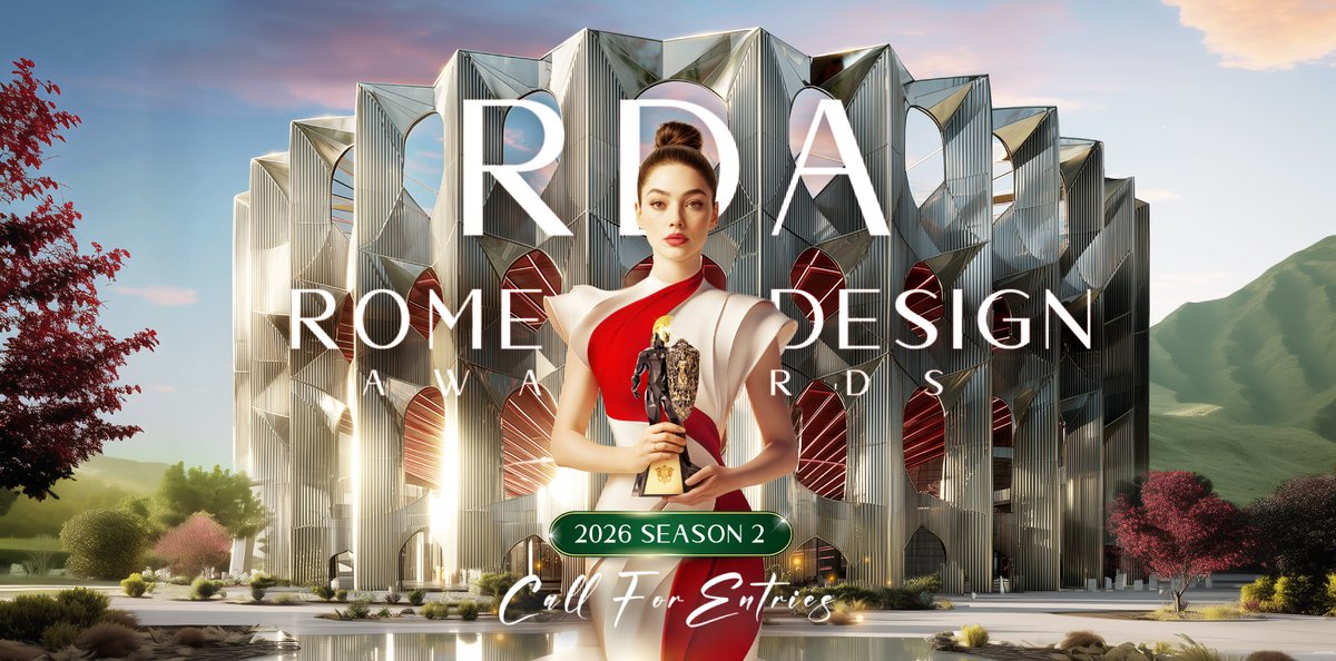 romedesignaward's tweet photo. 𝟐𝟎𝟐𝟔 𝐑𝐨𝐦𝐞 𝐃𝐞𝐬𝐢𝐠𝐧 𝐀𝐰𝐚𝐫𝐝𝐬 𝐒𝐞𝐚𝐬𝐨𝐧 𝟐 - 𝐍𝐨𝐰 𝐎𝐩𝐞𝐧 𝐟𝐨𝐫 𝐄𝐧𝐭𝐫𝐢𝐞𝐬!
📅 S2 Final Extension Deadline: Oct 29, 2026
🔗 Enter now via link in bio.
#RomeDesignAwards #InternationalDesignAwards #DesignAwards #Designs #designcompetition https://t.co/TJdI4gw4OW