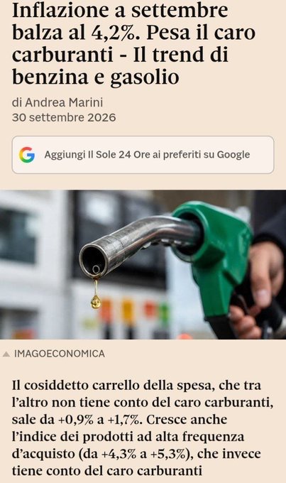 Europeo91785337's tweet photo. Presidente @GiuseppeConteIT @Mov5Stelle la guerra in Ucraina ci sta portando alla rovina, altro che un caffè al mese @tagadala7 @TgLa7 stiamo finendo come la Grecia,  per colpa di chi scommetteva su sconfitta della Russia come Draghi Letta @ellyesse @pdnetwork #tagada #tagadala7 https://t.co/Vt6mPu8T1E