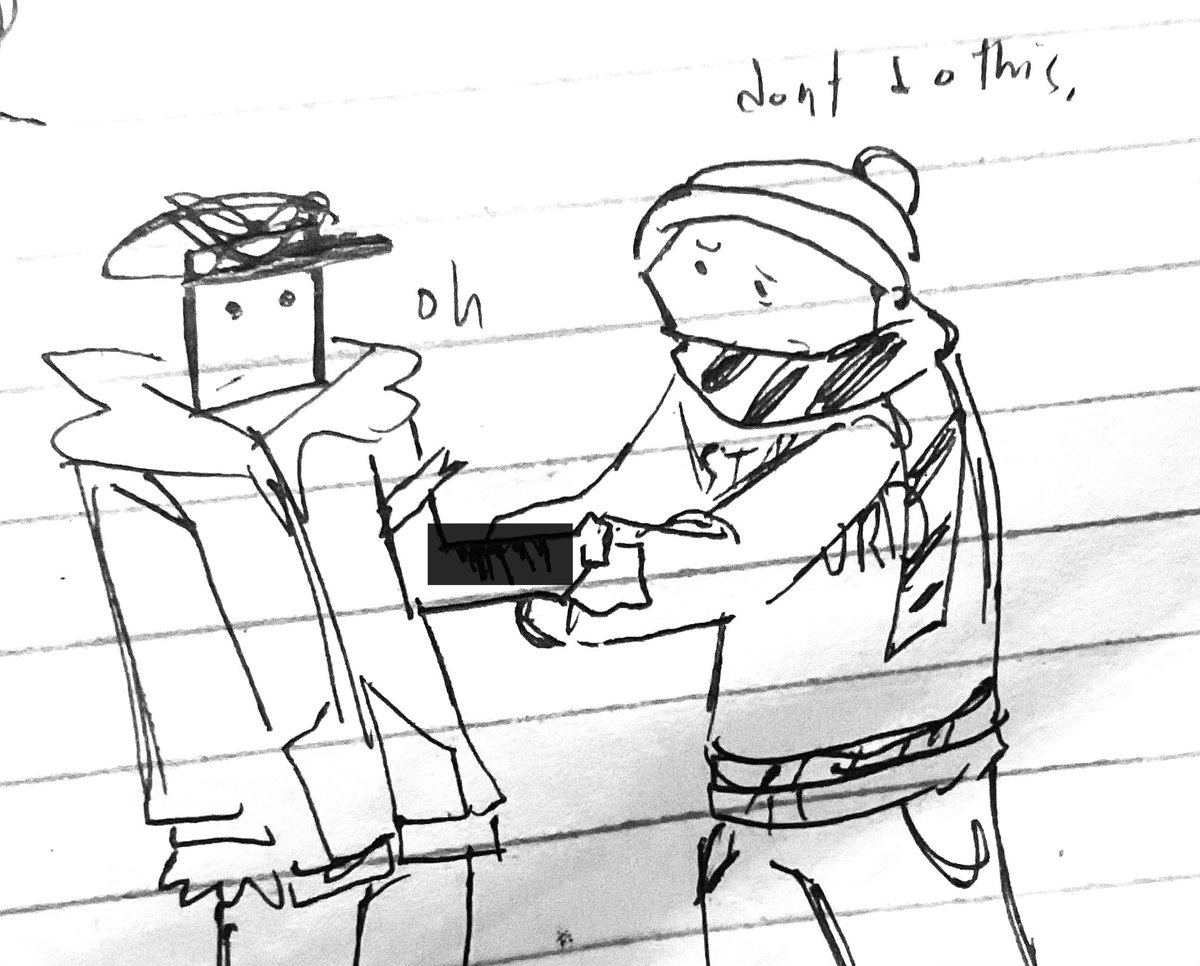 BaxiMoxi's tweet photo. WARNING: SHSCARS

doodles from school cus i was bored
i wanted to draw rusty at the last part where devin was but i failed,,

#tmirb #TMIRB #THEMOONIROTBEHIND #themoonirotbehind #robloxart #tmirbroblox https://t.co/i8W9vCsFFw