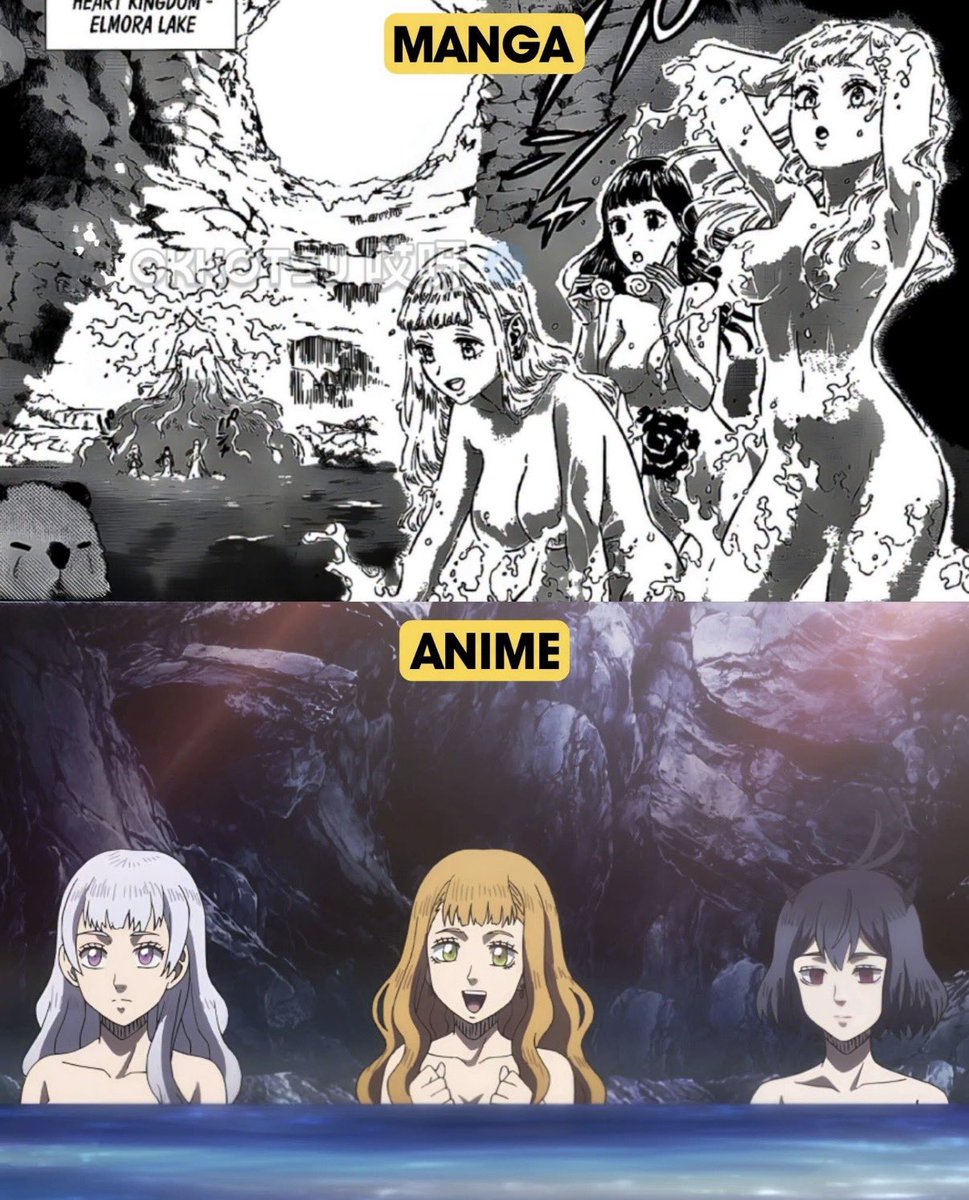 AnimeePost's tweet photo. Anime vs Manga https://t.co/PT3iDscxNF