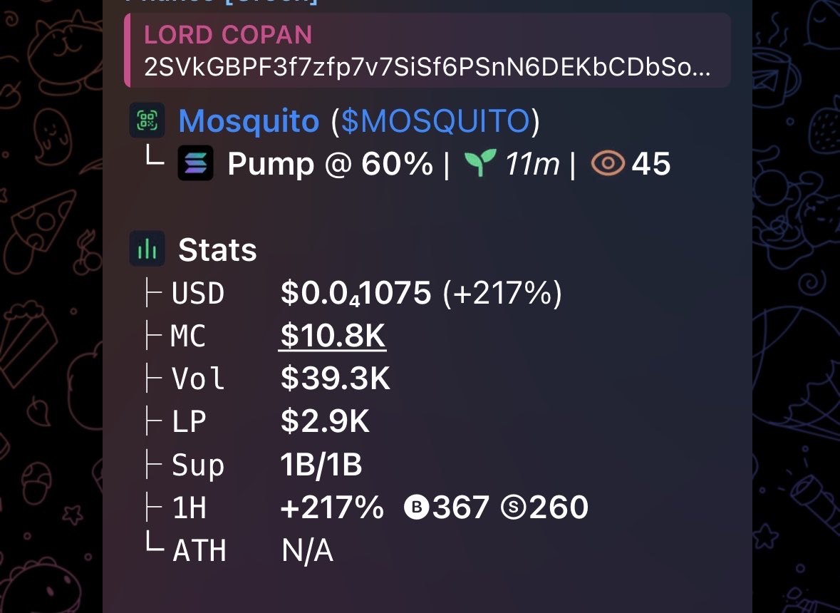 COPANSOL's tweet photo. $MOSQUITO
CA:

2SVkGBPF3f7zfp7v7SiSf6PSnN6DEKbCDbSo7QNkpump https://t.co/JqxHPCnUvd