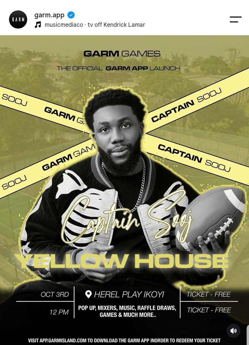 DAILY_SOOJ's tweet photo. Just a reminder that the Launch of the garm app is happening on Saturday and our boy is the captain for yellow house. Join him&amp;go have a ball!! Dont forget to wear your yellow repping his house ❤

#SamuelOsuji 
#Sooj 
https://t.co/hetwosiYp3… https://t.co/qOiQ3QrrWj