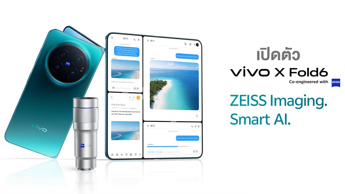 iPhone_Droid's tweet photo. vivo เปิดตัว X Fold6 รุ่น Global ชิปเรือธง Dimensity 9500 Super l แบต 6900mAh l OriginOS 7 ตั้งแต่แกะกล่อง www.​iphone-droid.​net/vivo-x-fold6-global-launched/ #AndroidNews #News https://t.co/aw9cs8ukiw