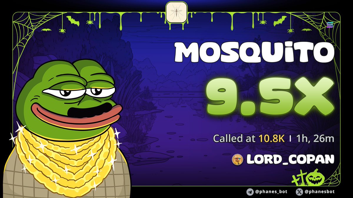 COPANSOL's tweet photo. 9X gain up on $MOSQUITO
CA:

2SVkGBPF3f7zfp7v7SiSf6PSnN6DEKbCDbSo7QNkpump

#SOL https://t.co/dFVp8yWmhn