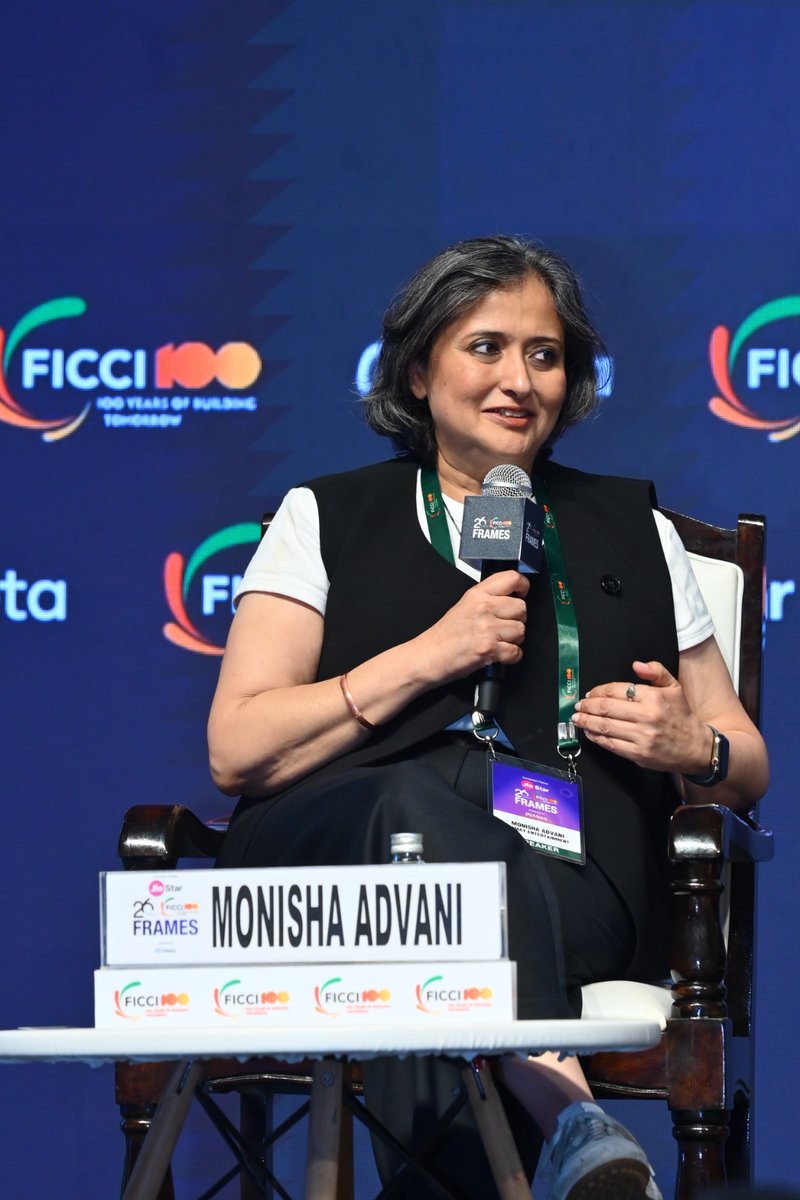 FICCIFRAMES's tweet photo. Madhya Pradesh’s Next Creative Frontier: From Production to Pixels

Ms. Monisha Advani, Producer, Emmay Entertainment, highlighted how authenticity and a strong sense of place can shape stories that resonate beyond their setting, sharing the journey of Kalidhalapata and its recognition across platforms.

“Kaalidhar Lapata is a small film with a very big heart and that heart is Madhya Pradesh. We made it for Madhya Pradesh and it has won 16 awards so far, thanks to the love it receives and the authenticity of the state.”

#FICCIFRAMES2026 #IndiasMediaMoment #MediaAndEntertainment #InfiniteContent