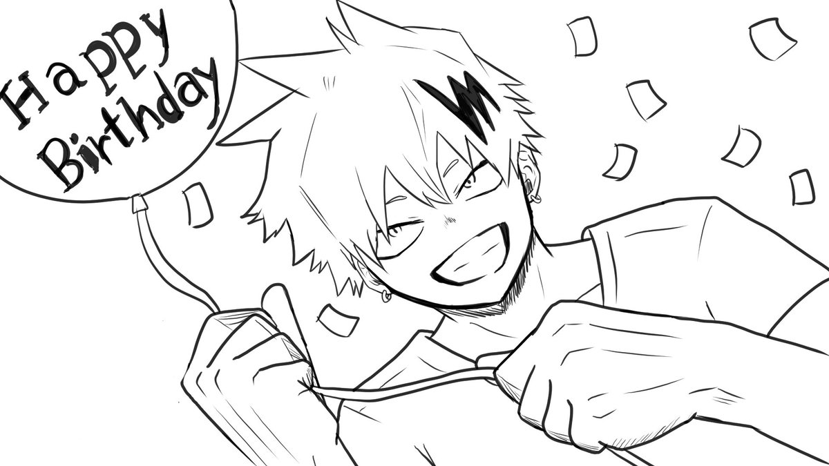 penguinking07's tweet photo. ⚡️でんぴもお誕生日に描いたお https://t.co/hAPUswabGQ