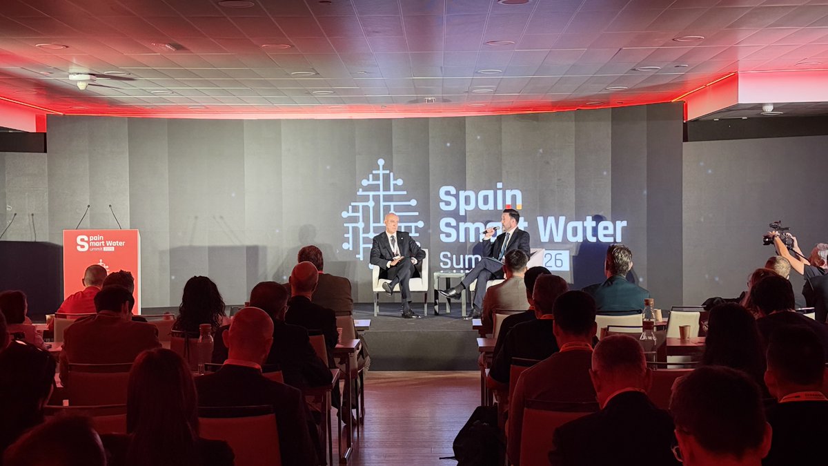 LeonAyto's tweet photo. 💧Spain Smart Water Summit 2026 (@SWaterSummit) es un foro que se celebra en Madrid para analizar la gestión del agua en España. #LeónEsp ha sido un ejemplo de su gestión sobre el que ha profundizado el alcalde de la ciudad, José Antonio Diez (@jadiezleon). @AguasdeLeon https://t.co/VBtKg769pm