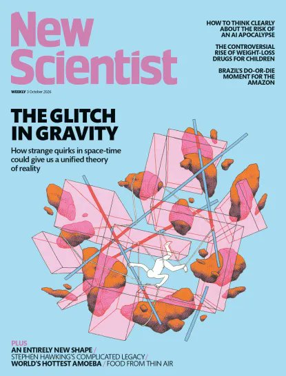newscientist's tweet photo. In this week’s issue: How strange quirks in space-time could give us a unified theory of reality

Grab a copy in shops now or download our app for digital editions.
https://t.co/oj4ZFsQBiD https://t.co/keioPgMkSu