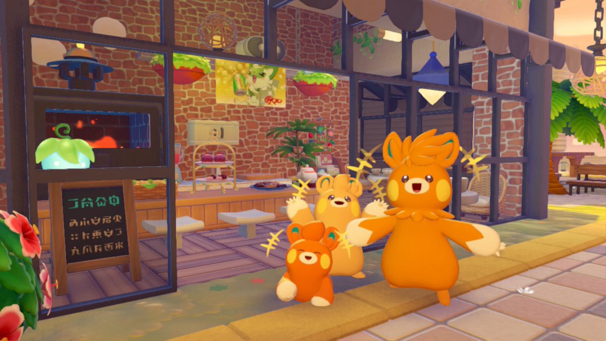 kirinTO44da's tweet photo. ドンヨリうみべのカフェはこの3人に任せることにしました。ｶﾜｲｲｶﾜｲｲﾈ😸
#ぽこポケ #ぽこあポケモン #pokopia https://t.co/H3viTtXafr