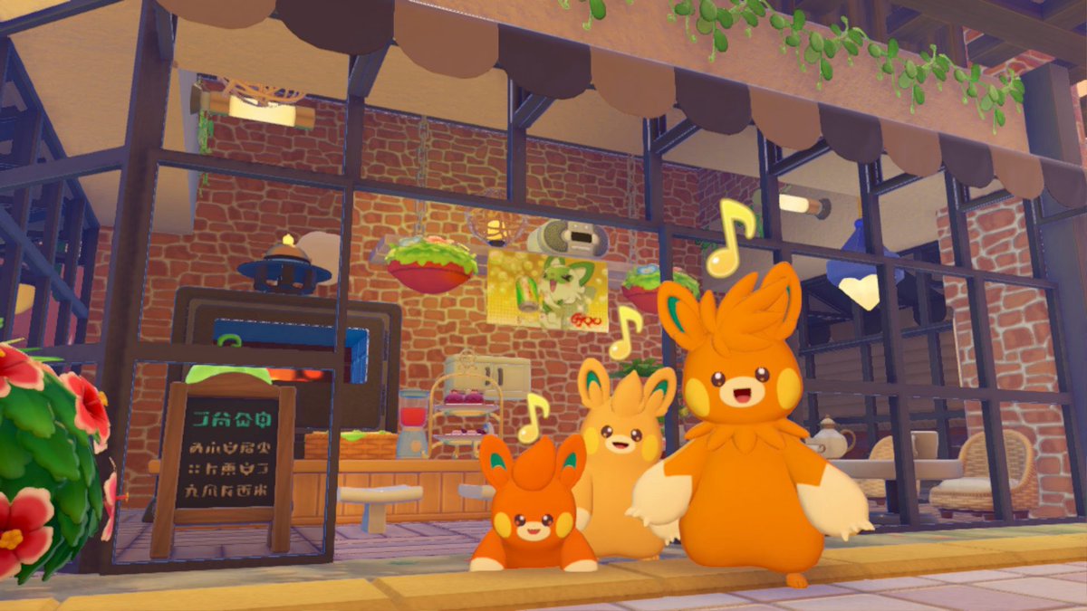 kirinTO44da's tweet photo. ドンヨリうみべのカフェはこの3人に任せることにしました。ｶﾜｲｲｶﾜｲｲﾈ😸
#ぽこポケ #ぽこあポケモン #pokopia https://t.co/H3viTtXafr