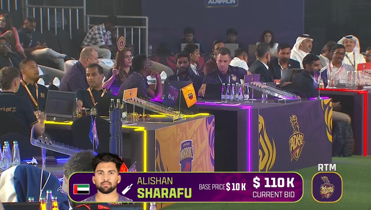 KnightClub_KKR's tweet photo. 𝑾𝒆𝒍𝒄𝒐𝒎𝒆 𝒂𝒈𝒂𝒊𝒏 𝑲𝒏𝒊𝒈𝒉𝒕 𝑭𝒂𝒎𝒊𝒍𝒚! 💜💛

Alishan Sharafu in ADKR with RTM. https://t.co/39MuMgKkVo