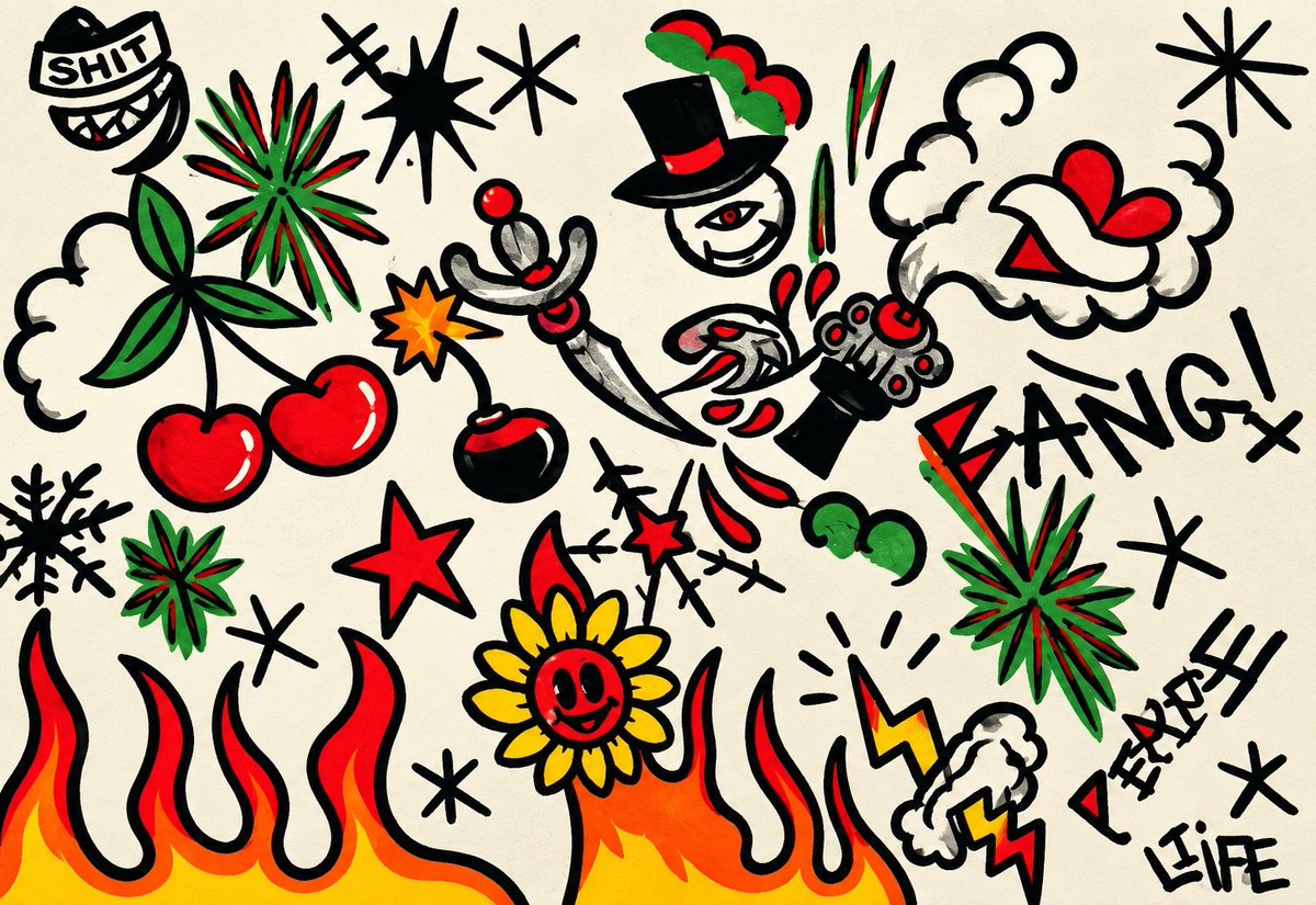 Pcc_42o's tweet photo. 🖤🔥Aciiiiiiiiid.🔥🖤
#お絵描き #イラスト #アート #デジタルアート #創作 #Art #Illustration #DigitalArt #Artwork #Drawing
#tattoo #タトゥーデザイン https://t.co/WDoOZiyLG0
