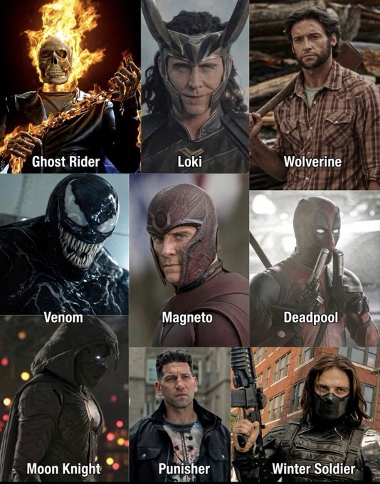 Kayroxw's tweet photo. Les anti-héros de Marvel, qui est votre préféré

#Marvel #MarvelStudio https://t.co/HvbxHEsxy8