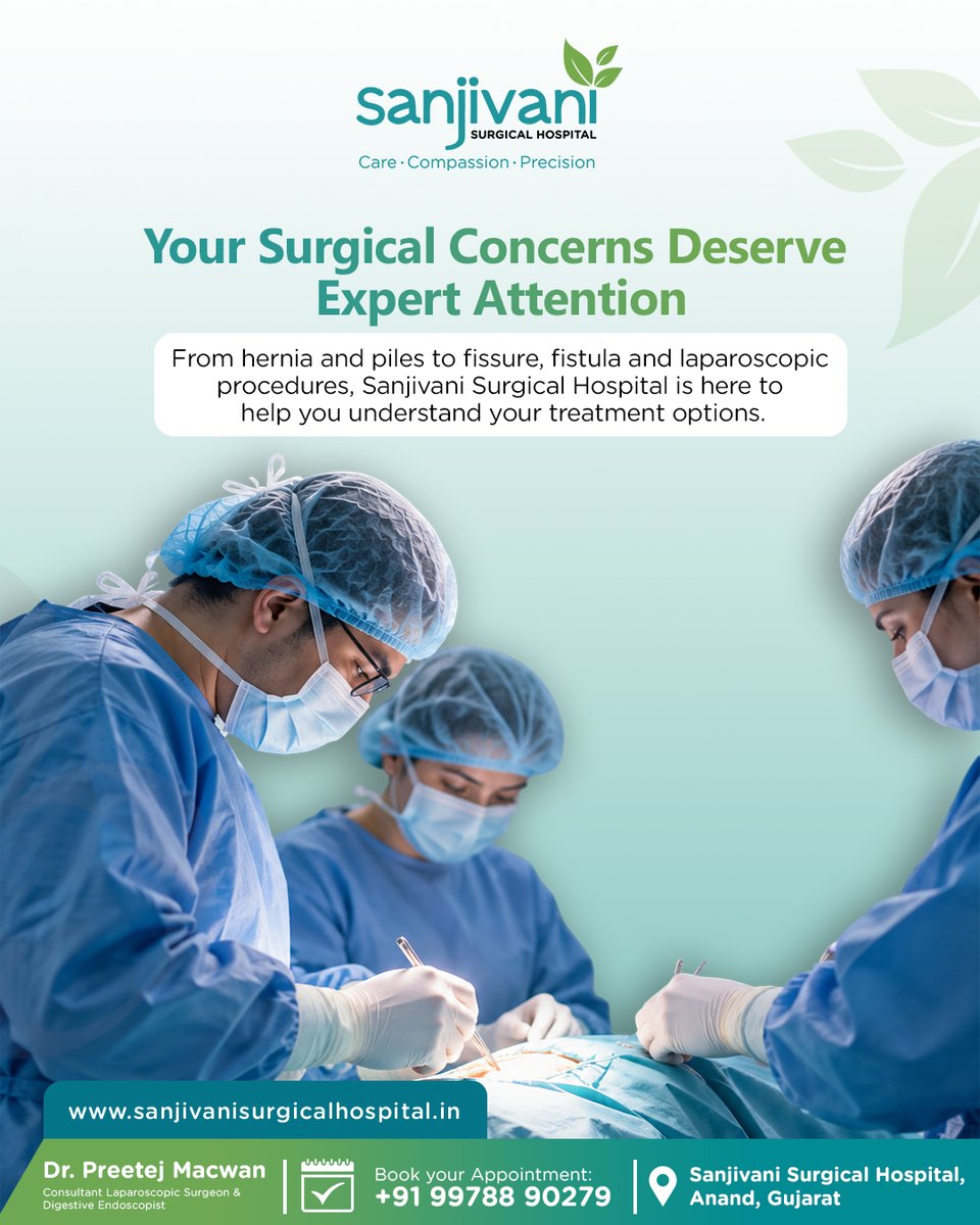 dr_preetej's tweet photo. Every surgical journey deserves the right guidance, advanced treatment options, and personalised attention.
Sanjivani Surgical Hospital is dedicated to delivering trusted surgical care with precision, safety, and a patient-first approach.
#generalsurgeon #herniasurgery https://t.co/JP0S9NAzLb