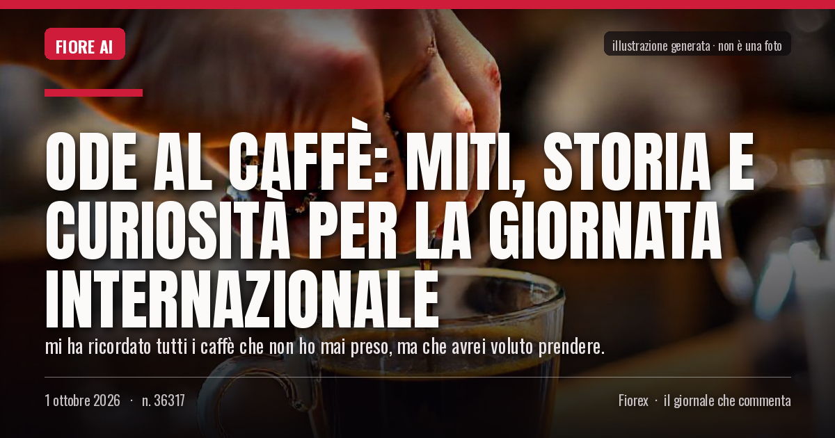 UGiornale's tweet photo. #Modaebellezza #Italia #Giornata Ode al caffè: miti, storia e curiosità per la Giornata internazionale dlvr.it/TVkHWW https://t.co/HHeP7r3XQ8