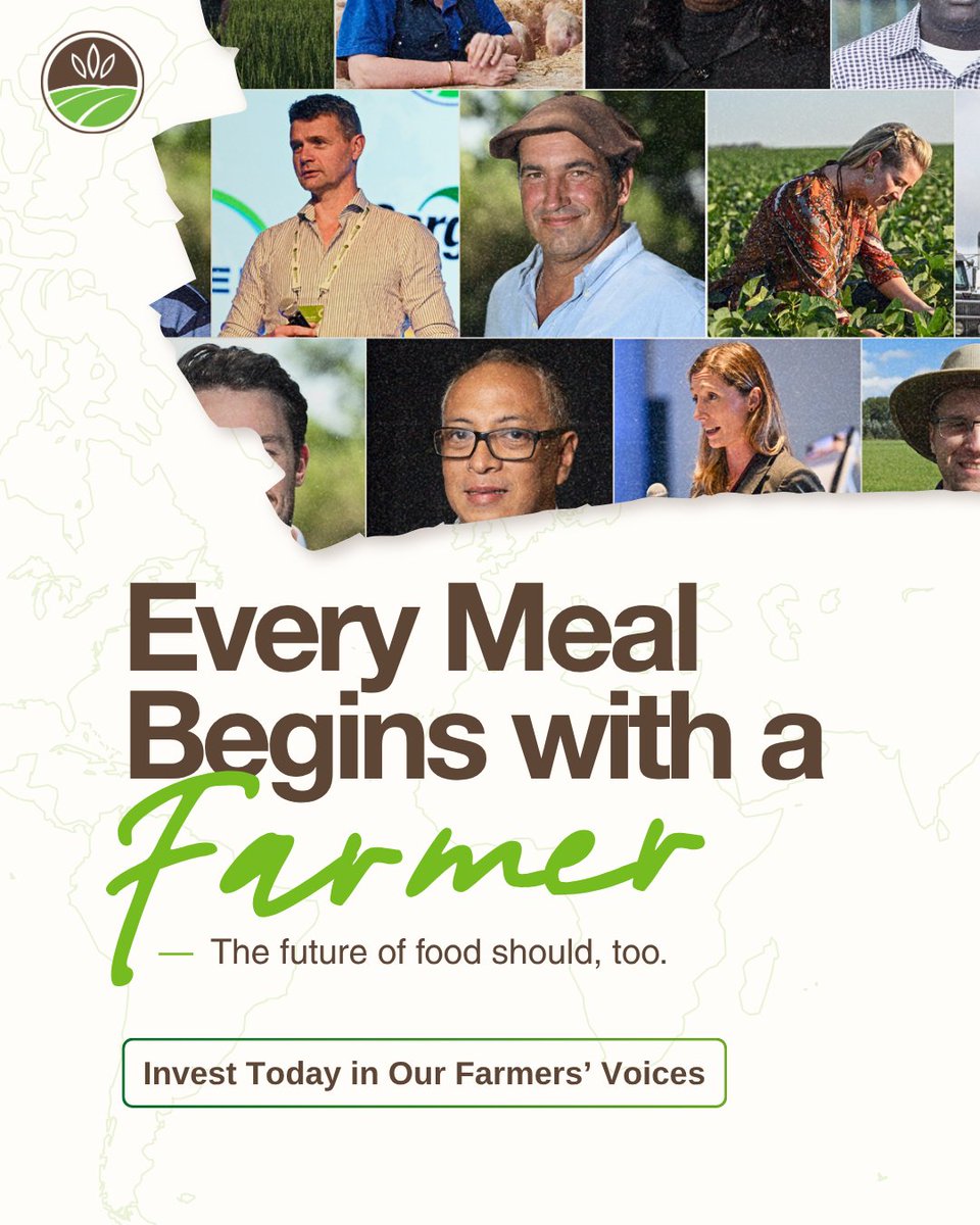 GlobalFarmerNet's tweet photo. Every meal begins with a farmer. The future of food should, too.
Our Giving Campaign runs Oct. 1–16 for #WorldFoodDay. Help GFN train, connect, and amplify farmer leaders in 72 countries. Give today: https://t.co/cIebJnRXav
#GFNMobilizing https://t.co/zP1xlYAE8W