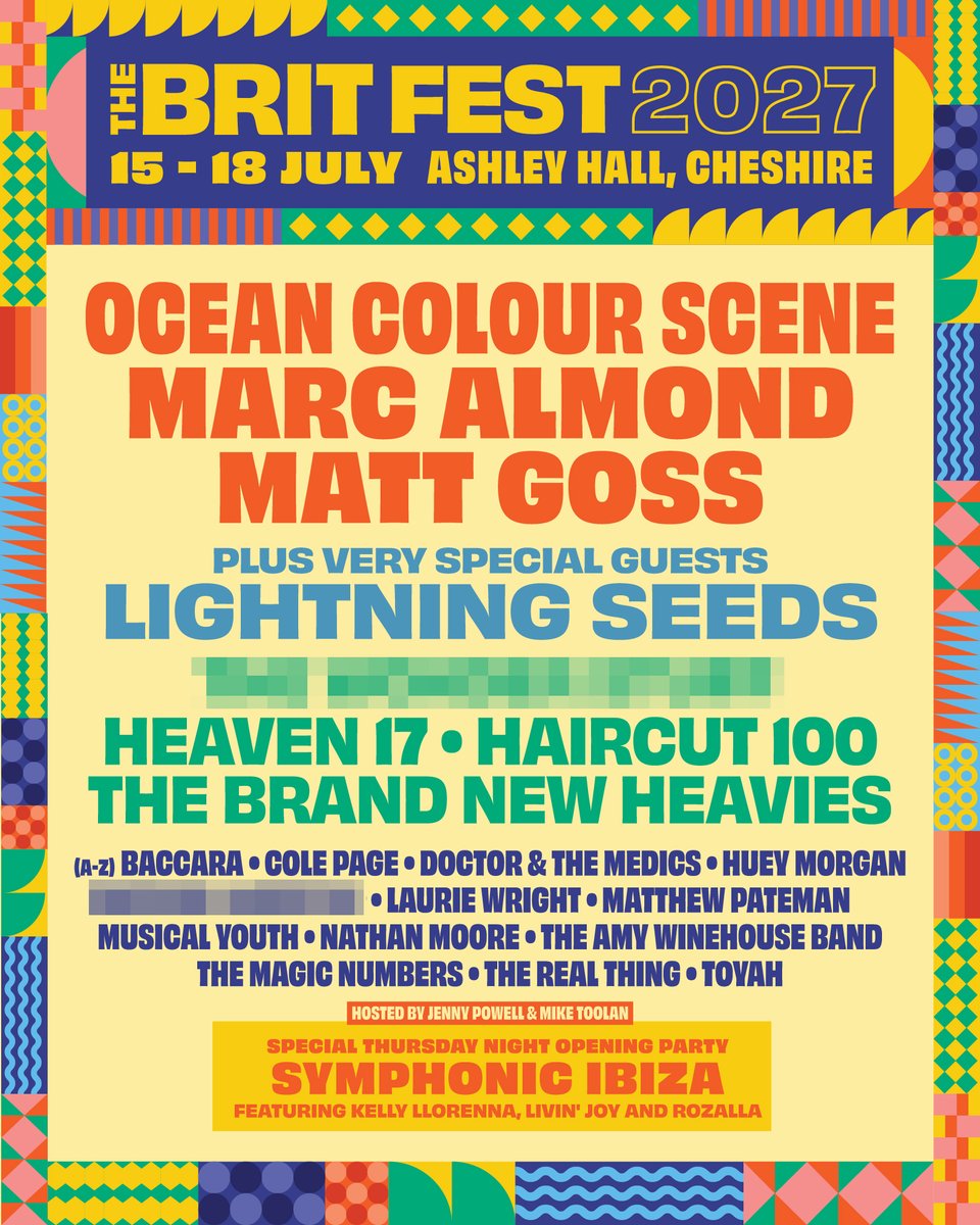 TonyDentonPromo's tweet photo. @TheBritFestUK 2027 tickets now on sale https://t.co/by0f8Wualr https://t.co/4ztrGmICFh
