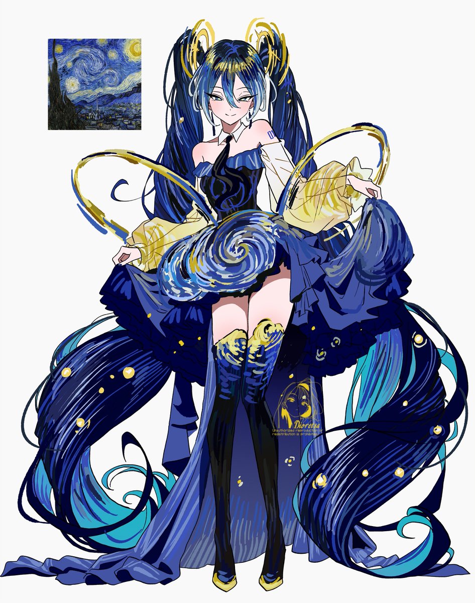 dixretsa's tweet photo. Starry Night Miku #初音ミク https://t.co/UUHJsQkFzd