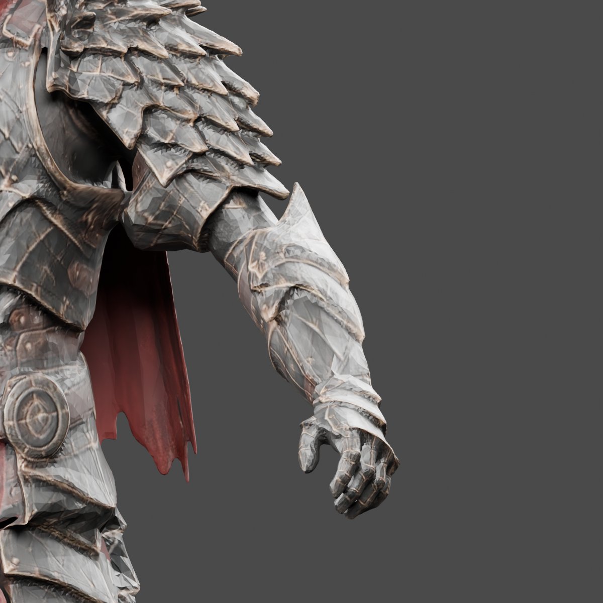 AshenSpireGames's tweet photo. DRAGON KNIGHT — DEVELOPMENT UPDATE

The Dragon Knight is getting closer.

The first texture pass is now coming together, bringing out the layered armor, worn metal, crimson cloth, and draconic details that define the Captain’s look.

🔥 Texturing in progress
⚔️ Armor details coming through
🐉 Dragon-inspired silhouette taking shape
🦴 Rigging is also underway

Rigging has been giving us a few problems, but we’re working through them and getting everything sorted so the Dragon Knight can move properly in-game.

Game development isn’t always clean or easy — sometimes the progress is solving the problems nobody sees.

But every step gets us closer to bringing this Captain onto the battlefield.

More progress soon.

#AshenSkies #DragonKnight #GameDev #IndieDev #3DModeling #Rigging #UnrealEngine #DarkFantasy