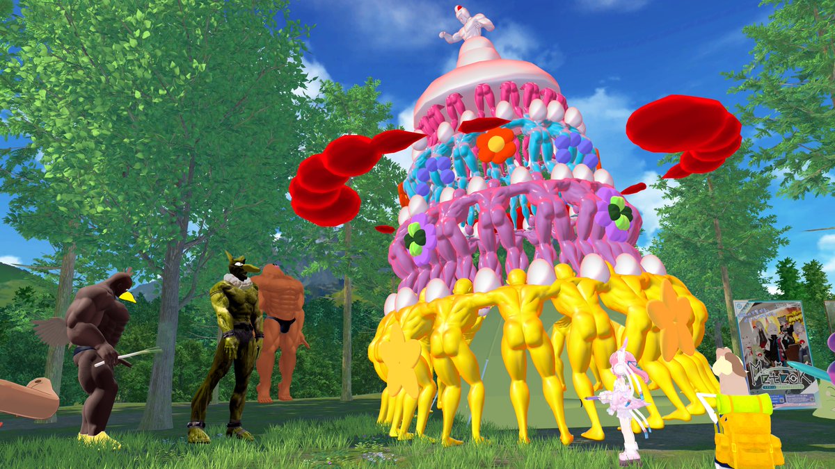 sarasarariVRC's tweet photo. ポケモン改変集会にアーマルドリルレオで行ってきたよー！
かわいい改変ばっかで眼福だった！
いやぁ絵面が濃い！
かわいい写真は下に貼ります！
#VRCポケ改変集会 https://t.co/CUJUmfdbVA