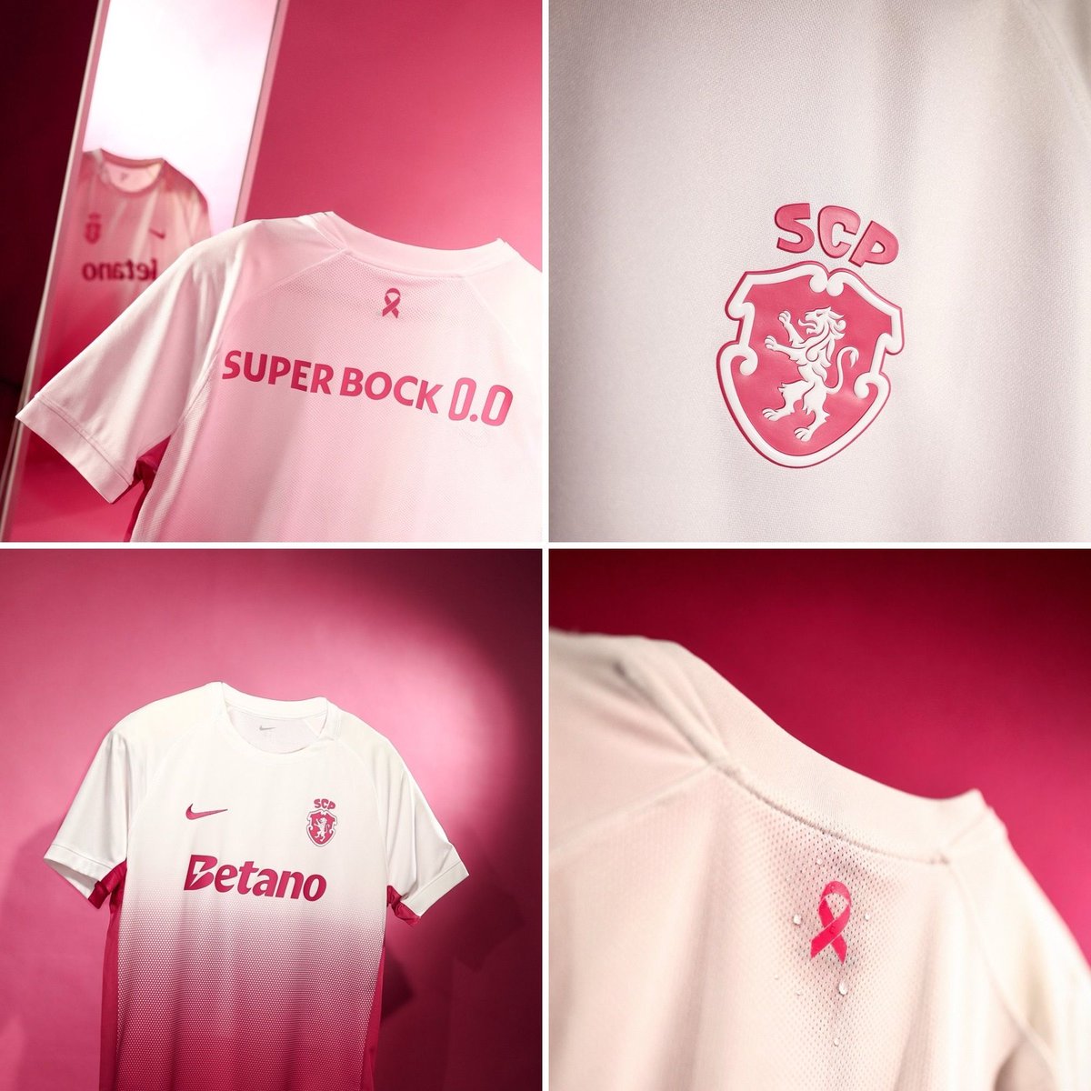FR_SportingCP's tweet photo. 🎀 En ce mois d’Octobre Rose, le Sporting CP dévoile un nouveau maillot en soutien à la lutte contre le cancer du sein !

#SportingCP 🟢⚪️ https://t.co/a0w8HBIUiv