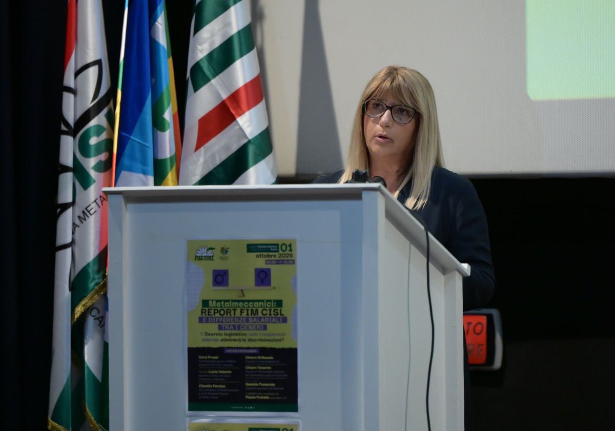 CislNazionale's tweet photo. #DanielaFumarola alla presentazione del Report Fim: «La questione che abbiamo davanti va molto oltre un singolo settore e persino oltre il tema, pur fondamentale, della parità tra donne e uomini nel lavoro. Riguarda il modello di sviluppo che vogliamo costruire. Continuare a rinunciare a una parte così grande del lavoro, delle competenze e dell’intelligenza delle donne non è soltanto ingiusto: è una scelta che l’Italia non può più permettersi. L’occupazione delle donne riguarda la crescita, la produttività, la sostenibilità del welfare, l’autonomia delle persone, la demografia e la capacità stessa del Paese di affrontare il futuro.»

#LavoroFemminile #GenderPayGap #Welfare #Demografia @FIMCislStampa