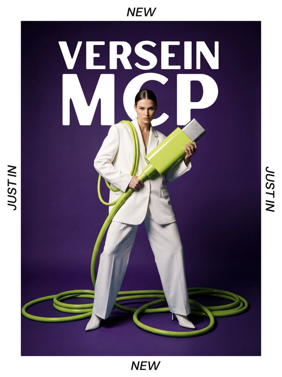VerseInOfficial's tweet photo. VerseIn MCP is live 🎬
Create images and videos without leaving your chat.
Works with Claude, ChatGPT, Claude Code, Codex &amp; Cursor.
Connect VerseIn 👉 https://t.co/fbGm4Jlgka
#AI #AIVideo #AIArt #ChatGPT #Claude #MCP https://t.co/LmHIWzFV6U