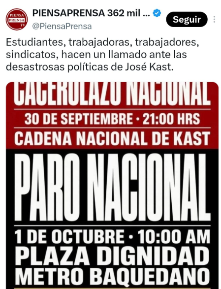 Iherreraa's tweet photo. Anoche no hubo ningún cacerolazo, el pueblo ya no quiere a Bachelet, ja jaja.  La izquierda LO HA PERDIDO TODO.  Ya nadie los pesca. https://t.co/lWtvI5k55k