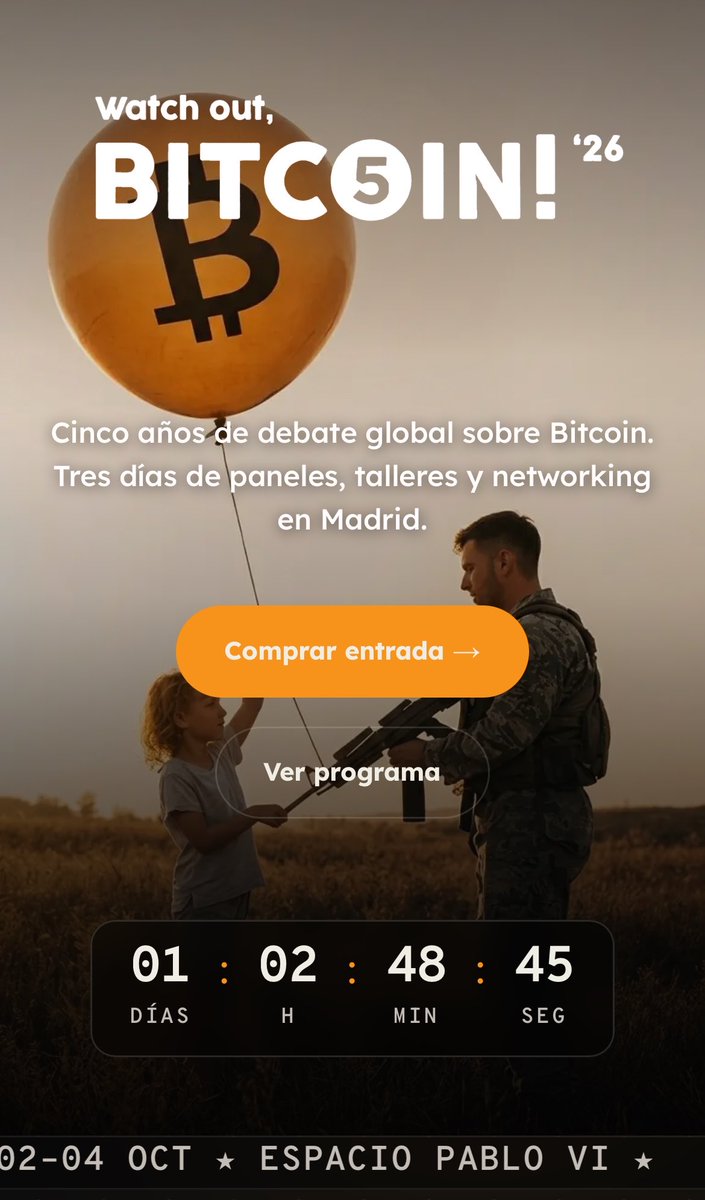 Alvaro_DMaria's tweet photo. Mañana empieza @Wo_Bitcoin !!!

La Conferencia de Bitcoin de Madrid.

Nos vemos allí! 🫡

https://t.co/4pqRcC3x1W https://t.co/HNW3bgNop2