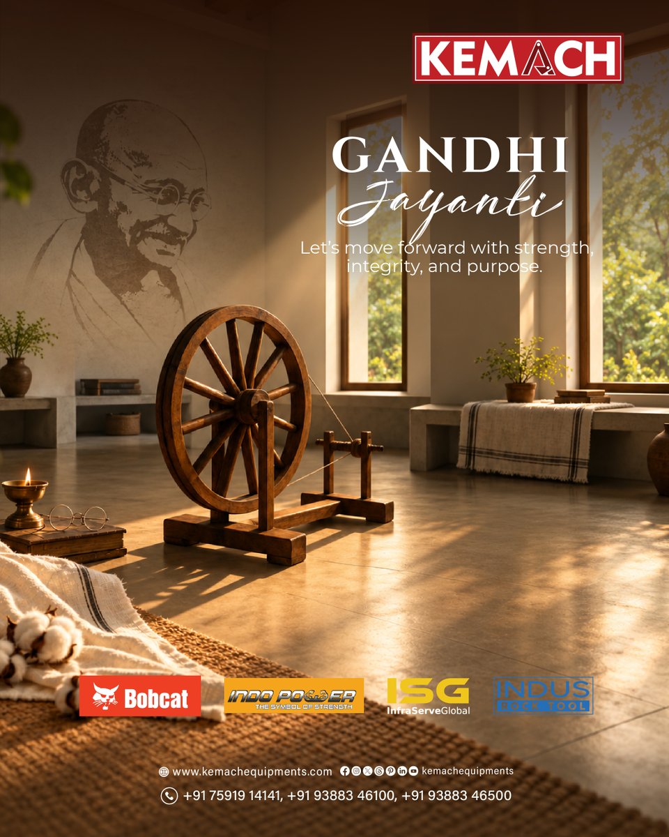 KemachEqui37218's tweet photo. Building with Integrity, Unity, and Purpose. Happy Gandhi Jayanti!
https://t.co/8tJ7VC6plN
WhatsApp : +91 9778412529
Email id : info@kemach.in
#kemachequipments
#happygandhijayanti
#kemachdelivery
#earthforce
#bobcat
#indopower
#indusrocktool
#kemachmachinery https://t.co/ScLTpUlFek