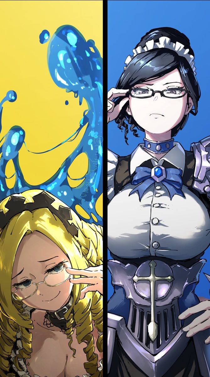 ninjin_ika01's tweet photo. プレアデスの6人にメガネかけて貰った
＃オーバーロード　＃メガネの日 https://t.co/U974kxfjNl
