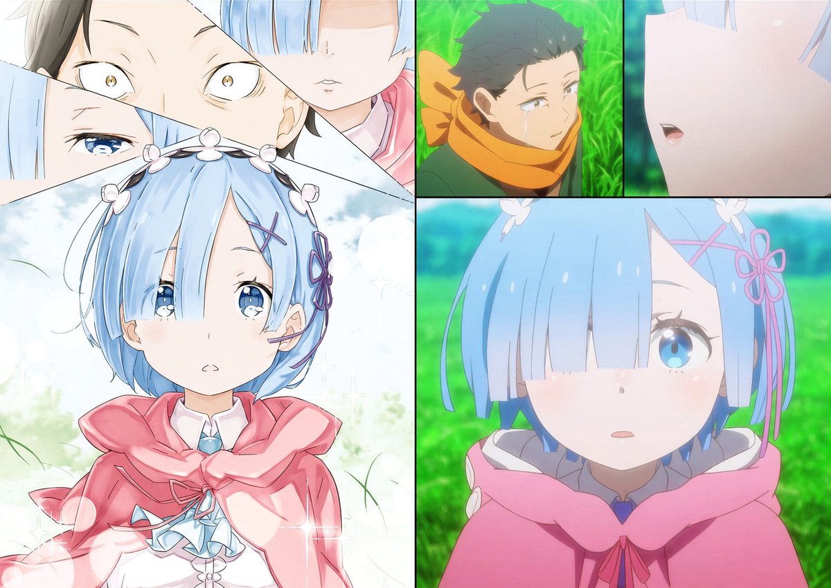 Animefan_Cat's tweet photo. レムの目覚めシーン比較

←原作　　　　　　　　アニメ→ https://t.co/IXBoYOwEBK