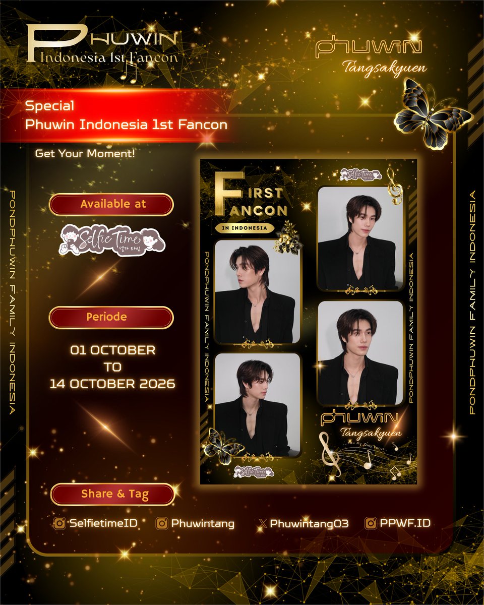 selfietimeid's tweet photo. Sudah siap buat ketemu Phuwin di acara fancon tanggal 3 Oktober nanti? 😍

Yuk, abadikan momen bareg temen-temen dan pakai frame Phuwin dari @ppwf_id!

Catat periode eventnya di bawah ini!

📅 1 Oktober 2026 - 14 Oktober 2026
📍 Seluruh Store Selfie Time 

#SelfieTimeID #2026Phuwin1stFanconinIndonesia #framefanbase