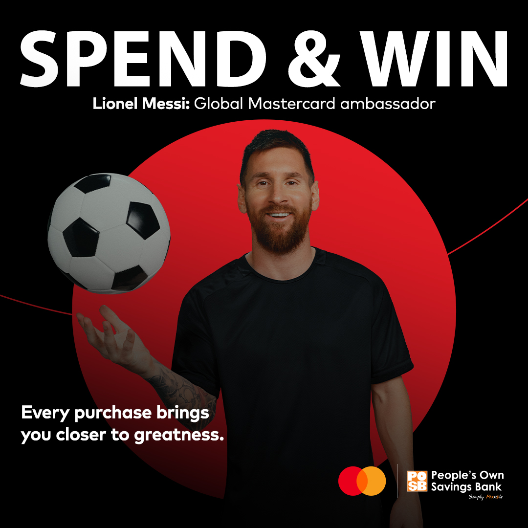 POSBZimbabwe's tweet photo. Zimbabwe, it’s time to SPEND &amp; WIN!

Turn your everyday shopping into a once-in-a-lifetime opportunity.

📌Use your POSB Mastercard for purchases online or in-store and you could WIN a Lionel Messi autographed fan box!

#messi #Mastercard #Winbig #conveniencemadesimplypossible https://t.co/LHyIbLDcSy