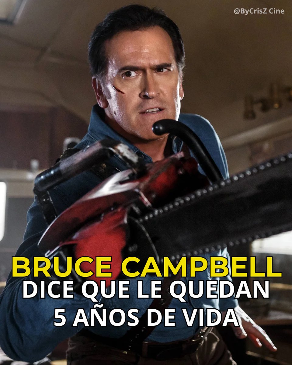 bandaforks's tweet photo. Photo by ByCrisZ Cine on September 04, 2026. Bruce Campbell says he has 5 years left to live. https://t.co/AiVqlkuf3G