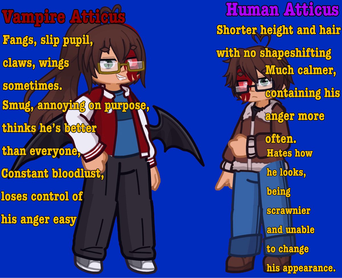 NotADemon13's tweet photo. (OOC: Atticussy differences) https://t.co/pK8pLX0d4f