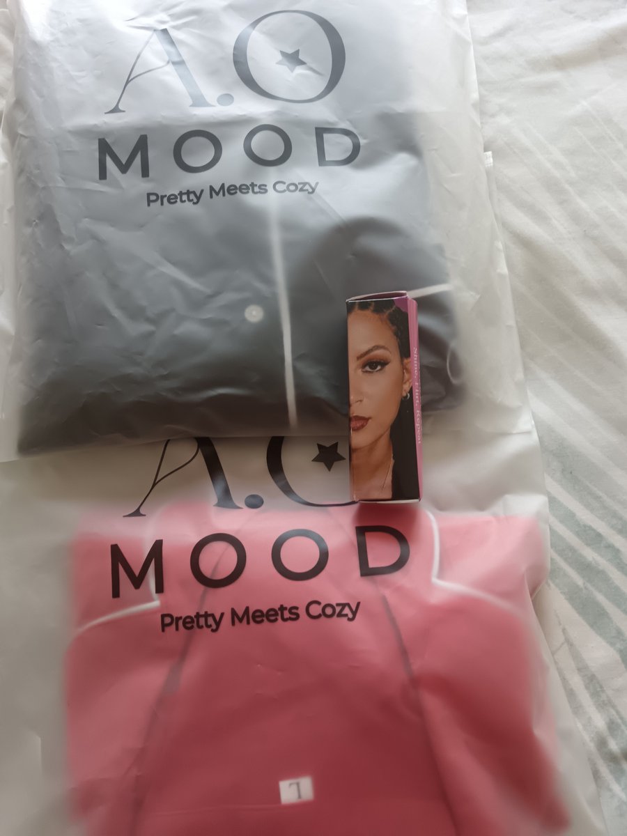Nah_iPhingoshe's tweet photo. I now proudly own 10 pairs of @ao_mood pjs...my collection is complete. I wonder what is dropping next, cannot wait😍 https://t.co/9biCW8ICU4