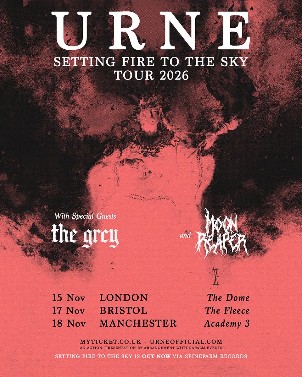 MancAcademy's tweet photo. 🖤 DON'T MISS: @urneband

📅 Wednesday 18th November 2026 // Manchester Academy 3

🎟️ ON SALE NOW at https://t.co/2TeGREONOK https://t.co/iMVsBF2bef