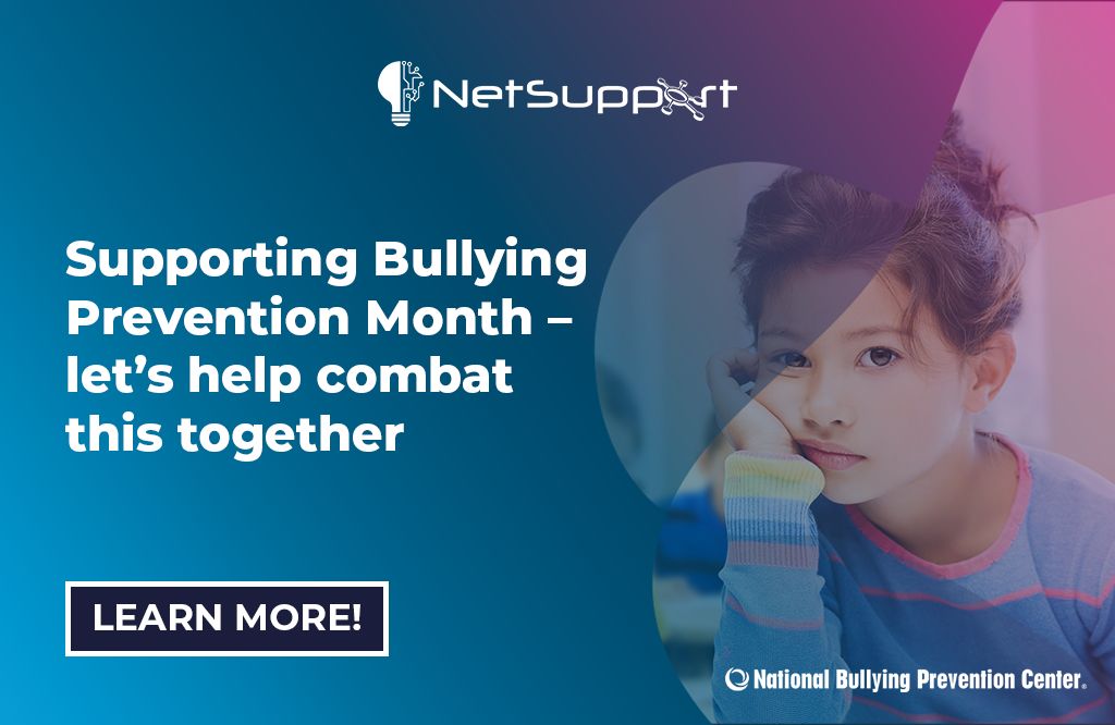 classroomcloud_'s tweet photo. October is National Bullying Prevention Month! 

With 1 in 5 students experiencing bullying, creating safe spaces requires active empathy and proactive action – both in the classroom and online. Let’s combat this together: https://t.co/hOF28Wcgkr 

#BullyingPreventionMonth https://t.co/aG4qRBXhPz