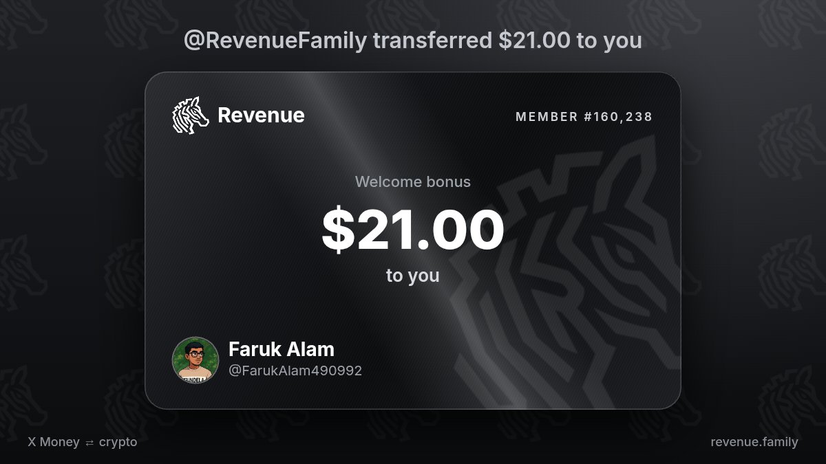 FarukAlam490992's tweet photo. Something is cooking. 
Count me in. $21.00 from @RevenueFamily https://t.co/xZvnJp5WHY