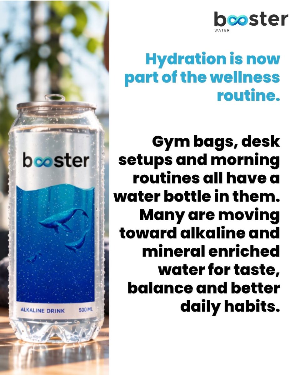 booster_water's tweet photo. Water, but make it intentional. 💧

Gen Z is reading labels, thinking about what's in the bottle and making hydration part of the daily wellness routine.

Small sip. Big upgrade.
🌐 https://t.co/vEnrRoB3JO

#BoosterWater #Hydration #Wellness https://t.co/ppkkcX9u7x