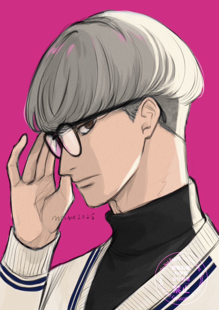 mo84energy's tweet photo. 今日は眼鏡の日とのことなので👓綱さん再放送します
2枚目はいつもと違う塗り方を試してみたやつ https://t.co/Cw1oKsdr7u