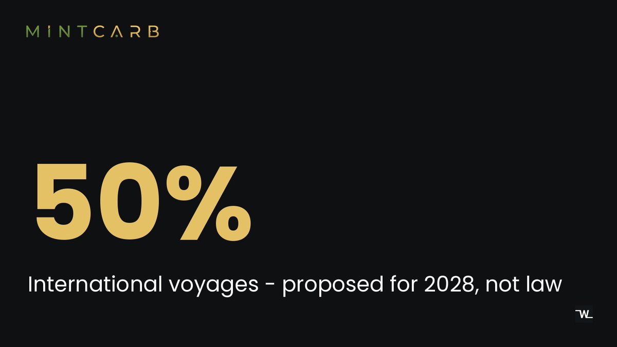 MintCarb's tweet photo. UK ETS has taxed domestic shipping (5,000+ GT, UK-to-UK) since 1 July 2026 - reserve price just rose £22->£28. But international voyages? Still just a 2028 proposal (50% of emissions, mirroring EU ETS) - not law yet. #UKETS #Shipping #MintCarb #MintCarbPvtLtd https://t.co/4w8RBiuOFD