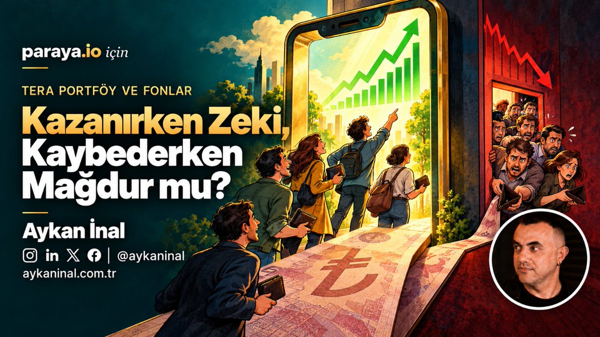 aykaninal's tweet photo. Kazanırken “Ben demiştim.”
Kaybederken “Bana dediler.”
Para mı kayboluyor, hafıza mı?

Tera Portföy ve fonlar üzerine: Kazanırken Zeki, Kaybederken Mağdur mu?

#TeraPortföy #YatırımFonları #Aykanİnal @paraya_io 

https://t.co/KGcbW72oDV https://t.co/Gn7ATVBo8q