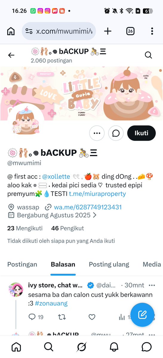 ekspectasy's tweet photo. Nomor dan akun barunya hati hati ya #zonaba #zonauang #zonajajan https://t.co/IWTmrEYyeY