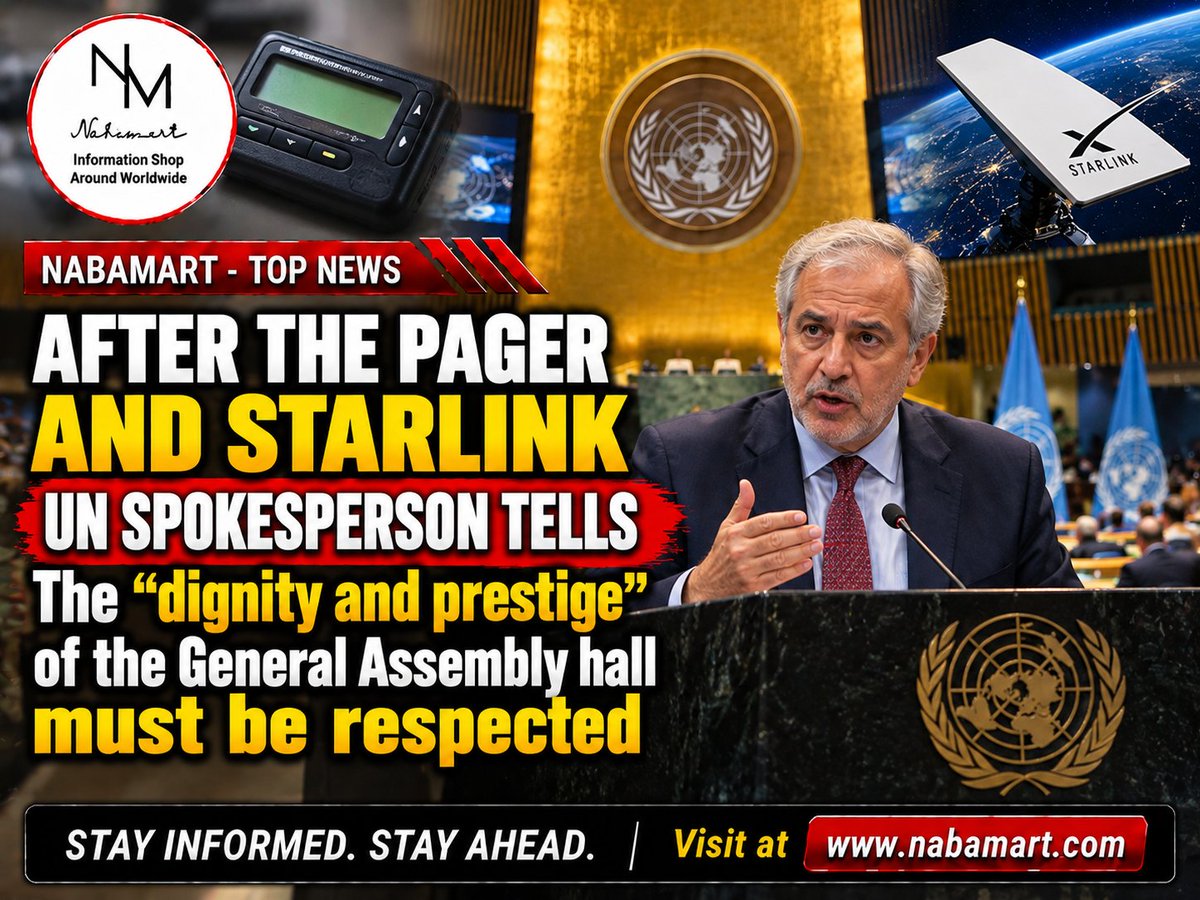 nabamartnews's tweet photo. During a press briefing held  the spokesperson for the President of the General Assembly, Khalil Rahman, about his position on the behavior of Israeli diplomats inside the Assembly Hall

#UnitedNations #UNGeneralAssembly #Starlink #InternationalNews #UNNews https://t.co/K5fdiEqBKH