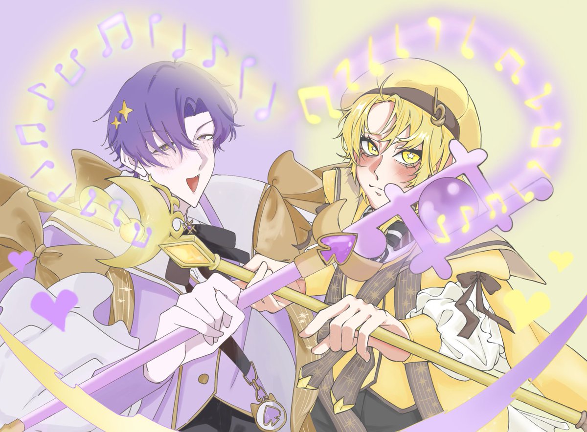 __2635_r's tweet photo. 【合作】魔法少年

｡ﾟﾟ･｡･ﾟﾟ｡
ﾟ。    　💜
　ﾟ･｡･ﾟ          ｡ﾟﾟ･｡･ﾟﾟ｡
          　            。        💛
                         　ﾟ･｡･ﾟ

 #しまーと  #センラの絵ぇやん https://t.co/lEmHWEfgmj