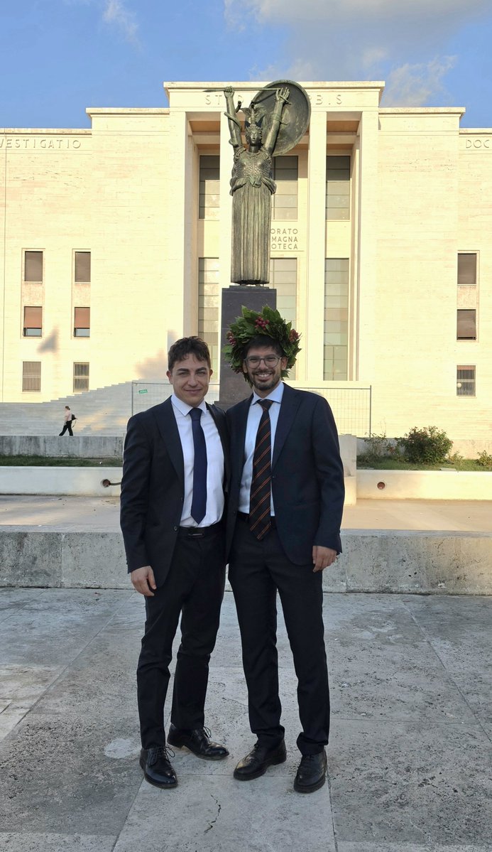 mirko_rocci's tweet photo. Yesterday, at Sapienza University, we celebrated 𝗦𝗶𝗺𝗼𝗻𝗲 𝗕𝗮𝗻𝗱𝗶𝗻𝗶’𝘀 𝗣𝗵𝗗 𝗴𝗿𝗮𝗱𝘂𝗮𝘁𝗶𝗼𝗻. 🎓
A PhD 𝘂𝗻𝗱𝗲𝗿 𝗺𝘆 𝘀𝘂𝗽𝗲𝗿𝘃𝗶𝘀𝗶𝗼𝗻 𝗮𝘀 𝗜𝗻𝗱𝘂𝘀𝘁𝗿𝗶𝗮𝗹 𝗦𝘂𝗽𝗲𝗿𝘃𝗶𝘀𝗼𝗿, with 3 years of research and 2 years at @Thales_Alenia_S in L’Aquila. https://t.co/gMMpd3SeCL
